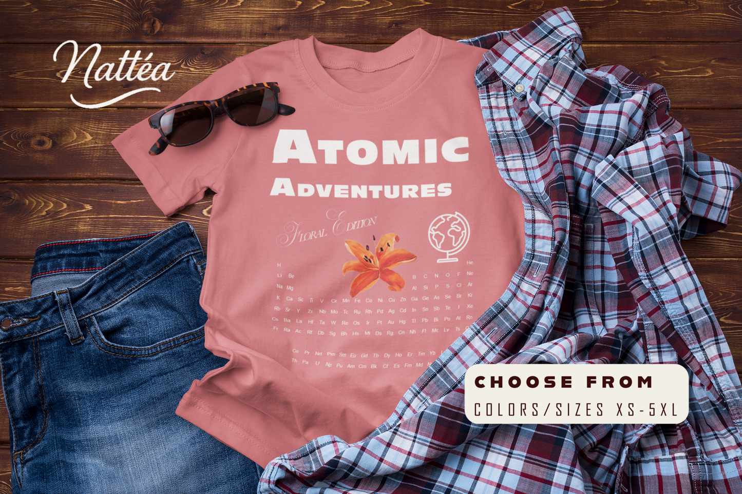 Atomic Adventures T-Shirt – Lily Floral Travel & Adventure Tee