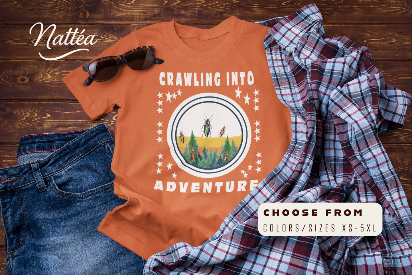 Crawling Into Adventure Tee –  Nature  Lover Explorer T-Shirt