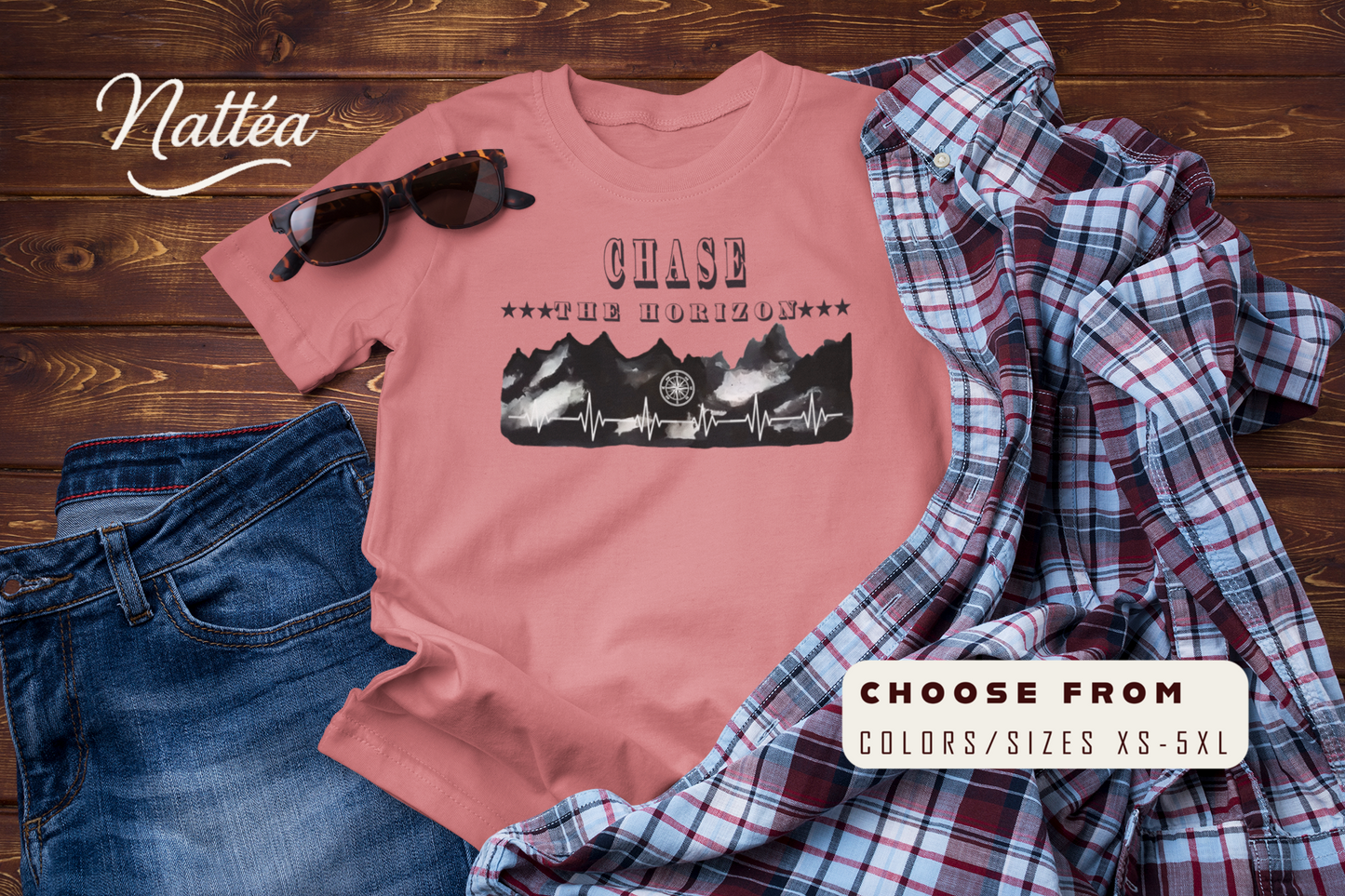 Chase the Horizon T-Shirt –Travel Explorer Tee