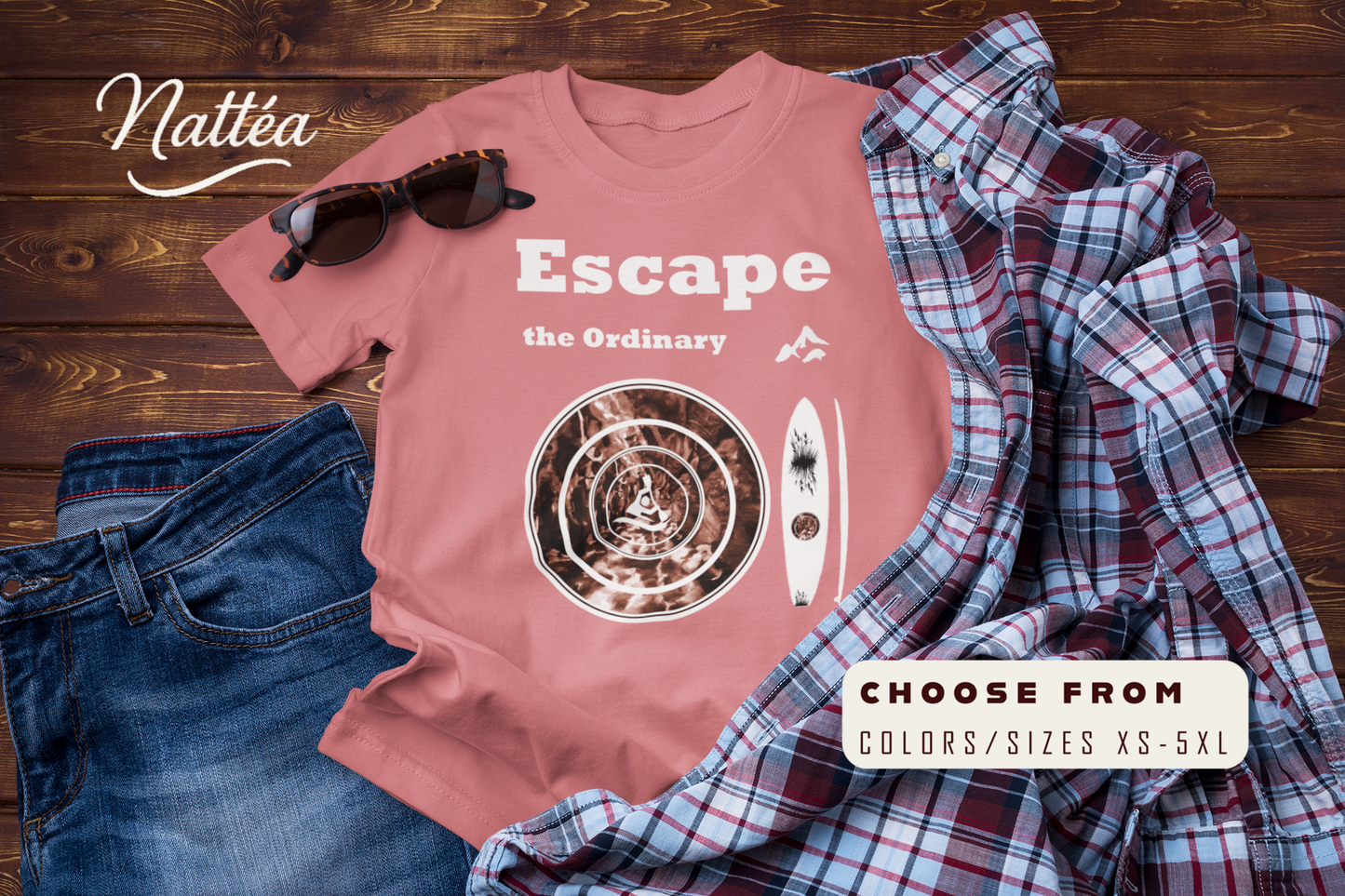 Escape the Ordinary  – Paddle Travel and Adventure Shirt
