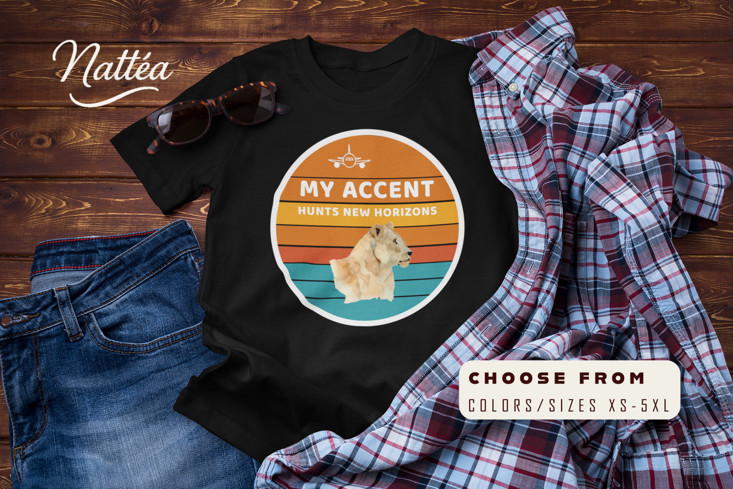 Lioness Adventure T-Shirt – Queen of the Wild Travel & Safari Tee