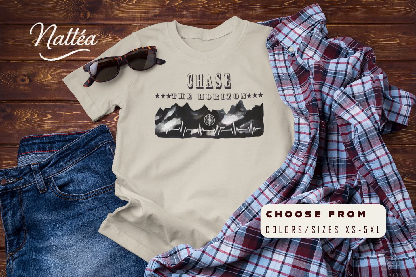 Chase the Horizon T-Shirt –Travel Explorer Tee