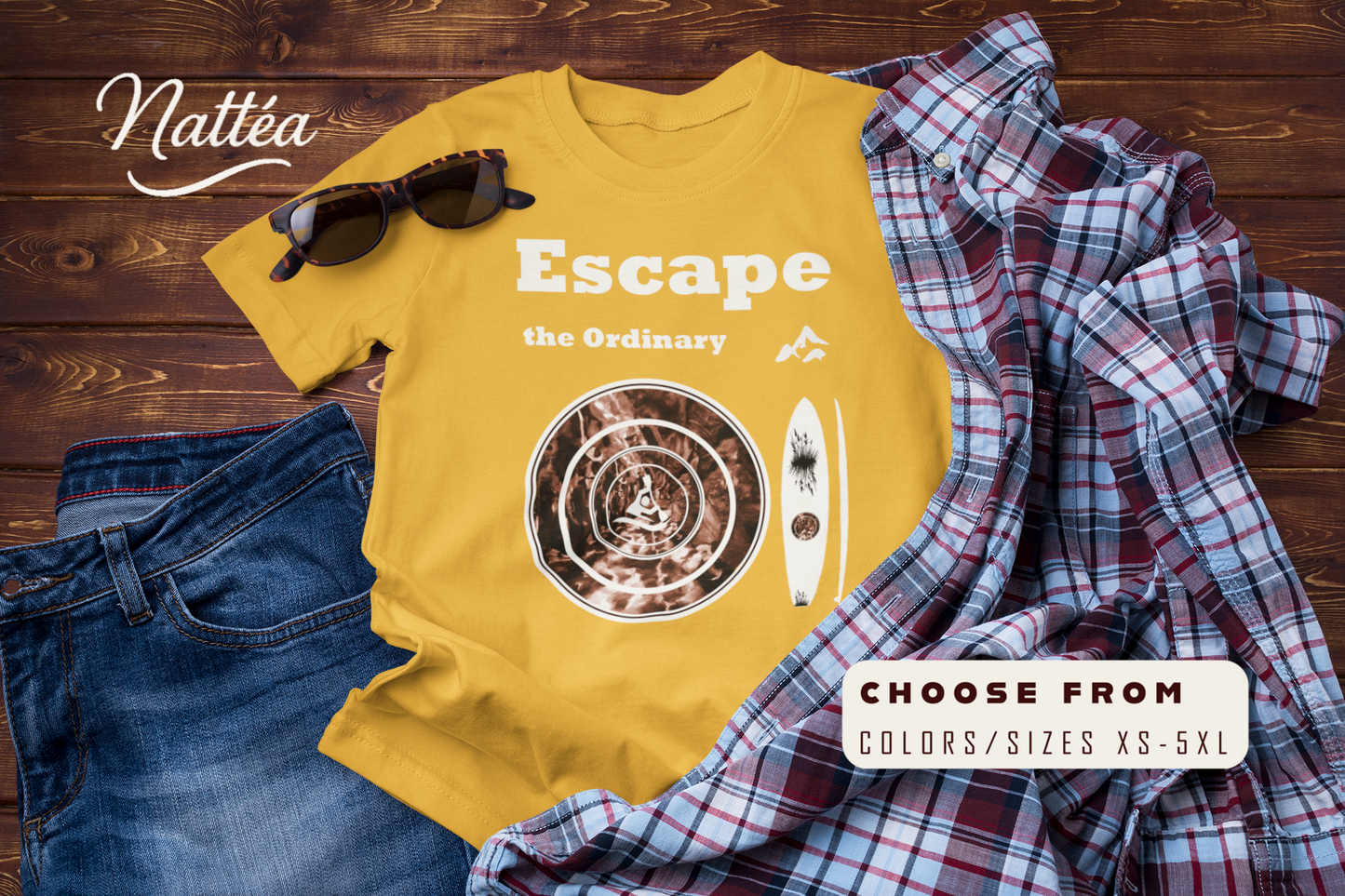 Escape the Ordinary  – Paddle Travel and Adventure Shirt