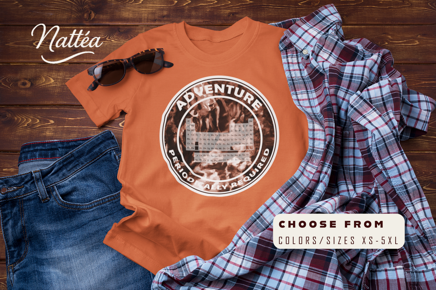 Adventure: Periodically Required T-Shirt – Science Travel & Mountain River Design