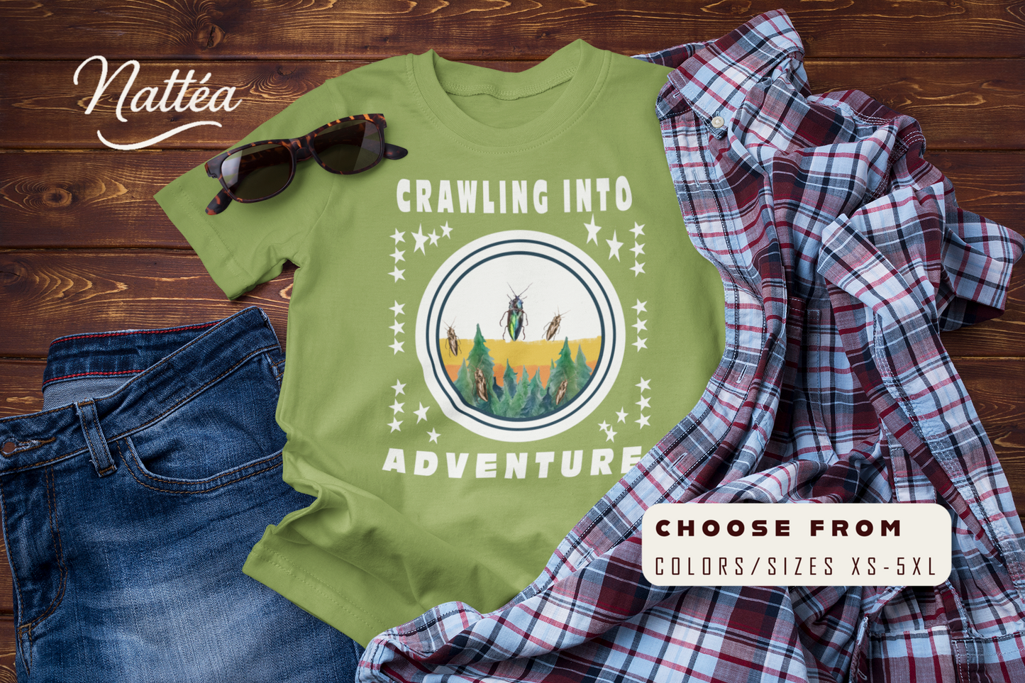 Crawling Into Adventure Tee –  Nature  Lover Explorer T-Shirt
