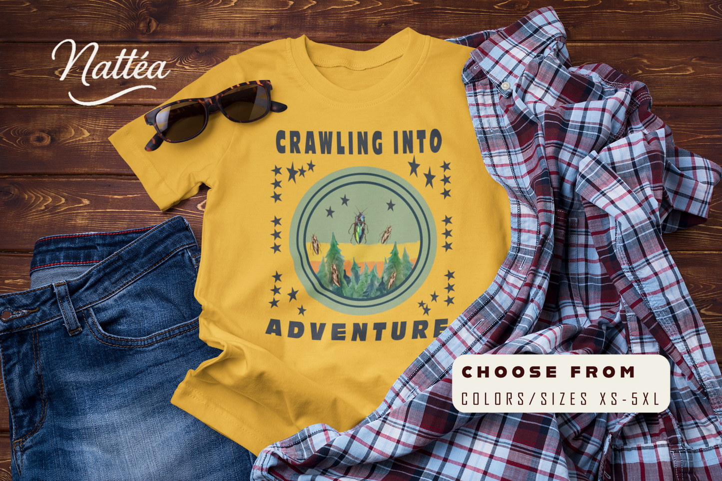 Crawling Into Adventure Tee –  Nature Explorer T-Shirt