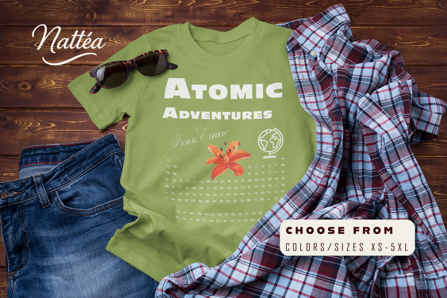 Atomic Adventures T-Shirt – Lily Floral Travel & Adventure Tee