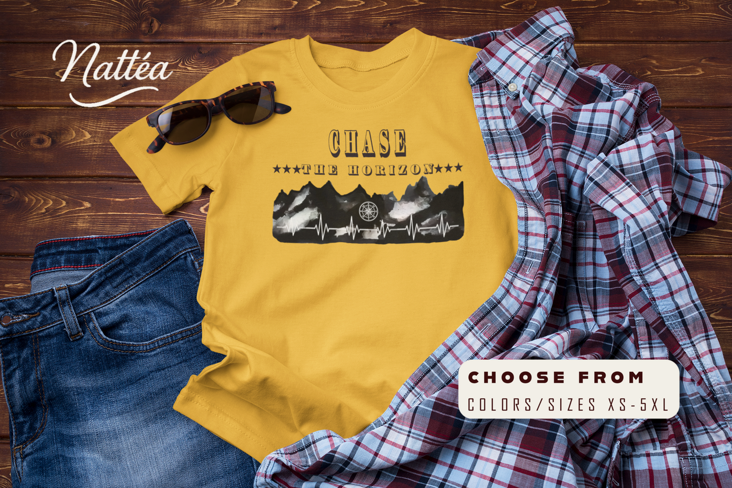 Chase the Horizon T-Shirt –Travel Explorer Tee