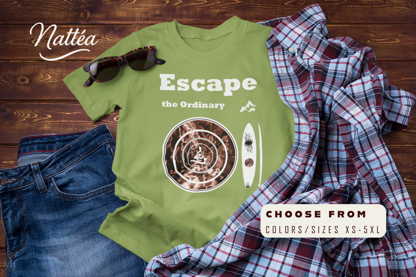 Escape the Ordinary  – Paddle Travel and Adventure Shirt