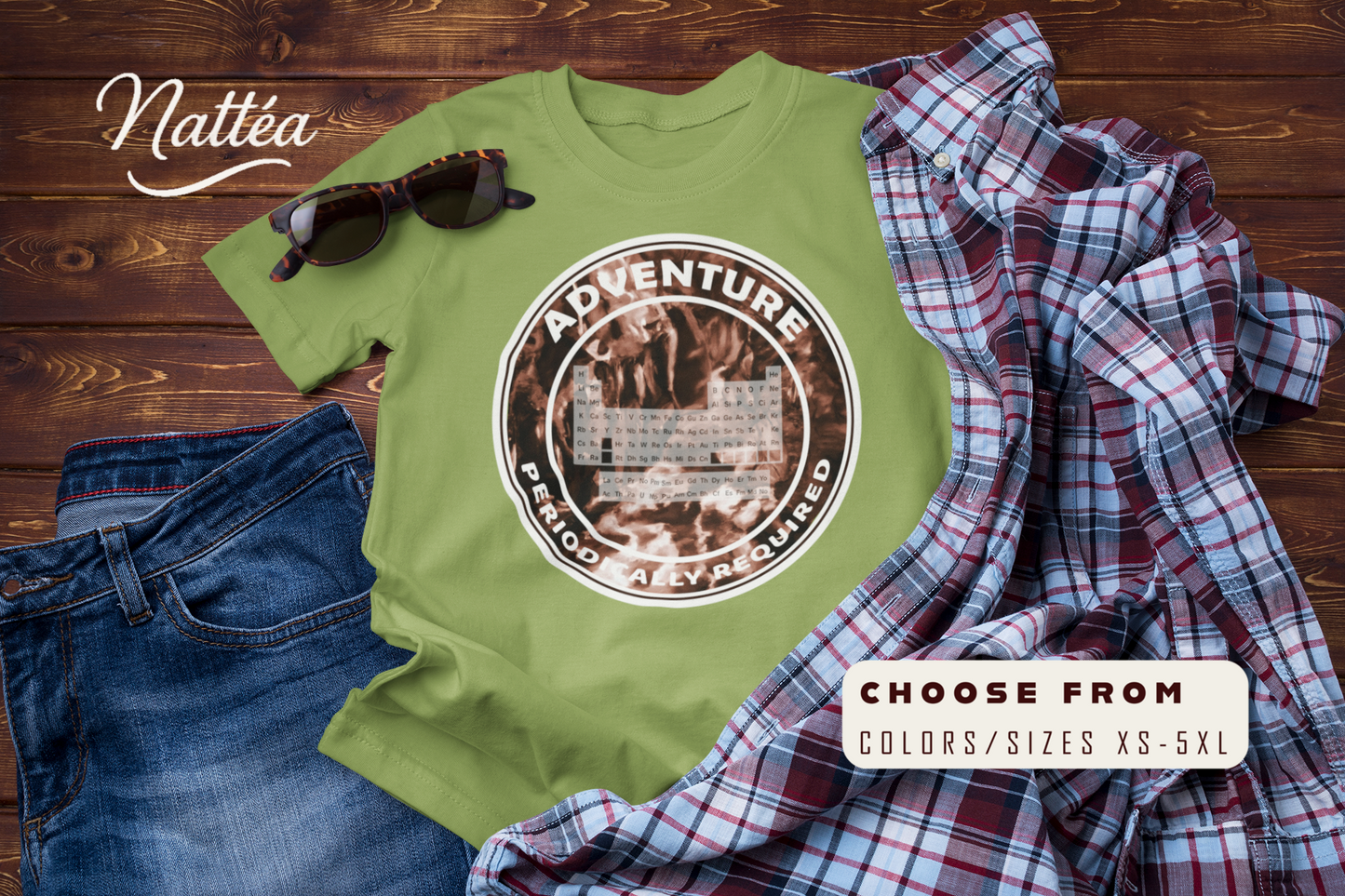 Adventure: Periodically Required T-Shirt – Science Travel & Mountain River Design