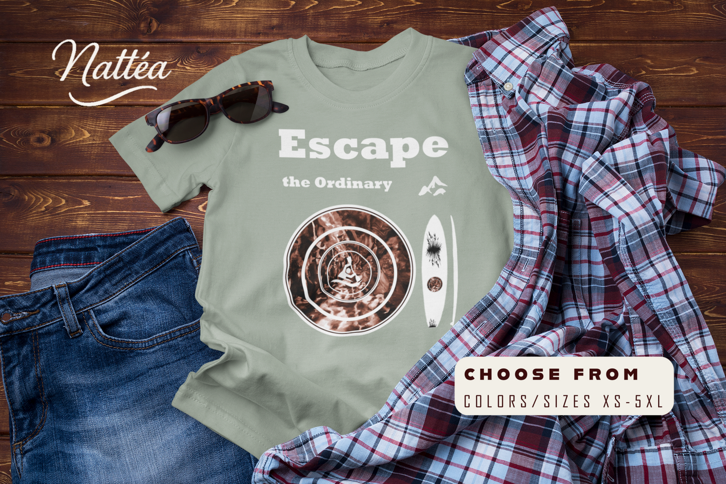 Escape the Ordinary  – Paddle Travel and Adventure Shirt