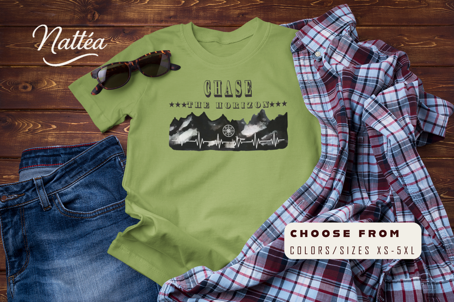 Chase the Horizon T-Shirt –Travel Explorer Tee