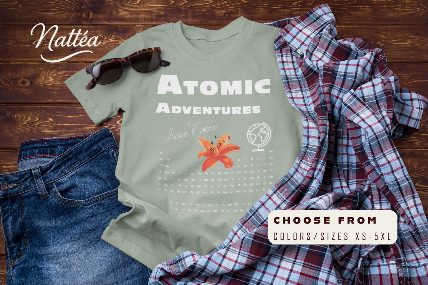 Atomic Adventures T-Shirt – Lily Floral Travel & Adventure Tee