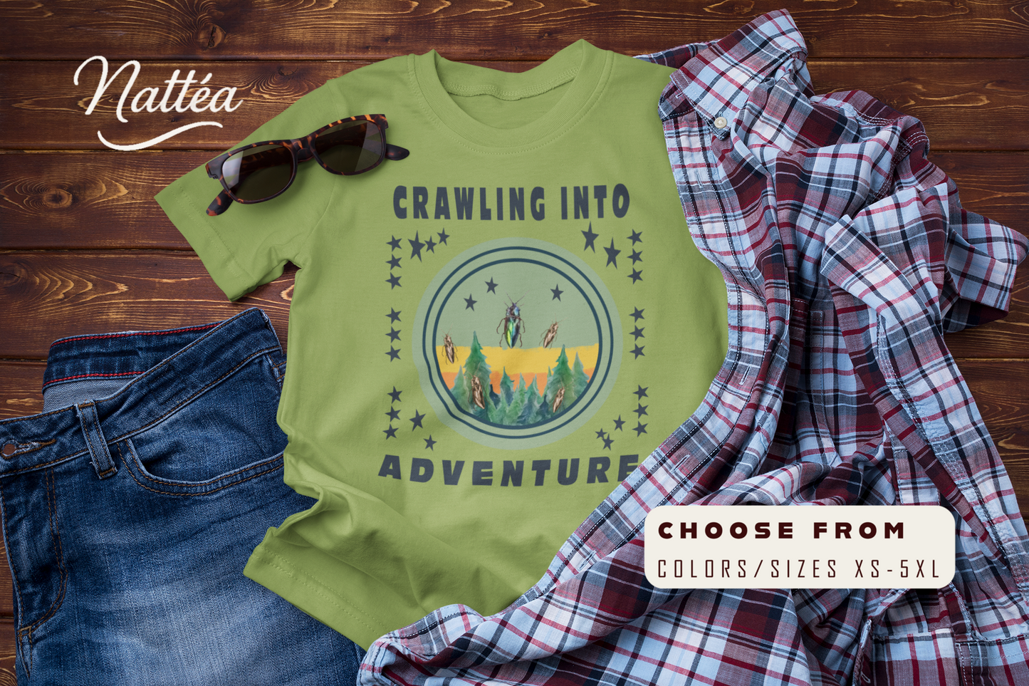 Crawling Into Adventure Tee –  Nature Explorer T-Shirt
