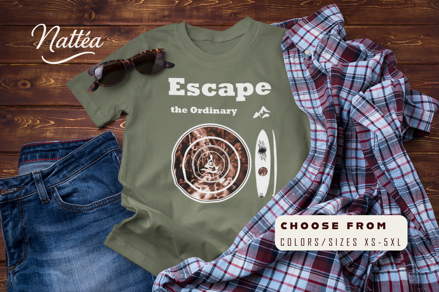 Escape the Ordinary  – Paddle Travel and Adventure Shirt