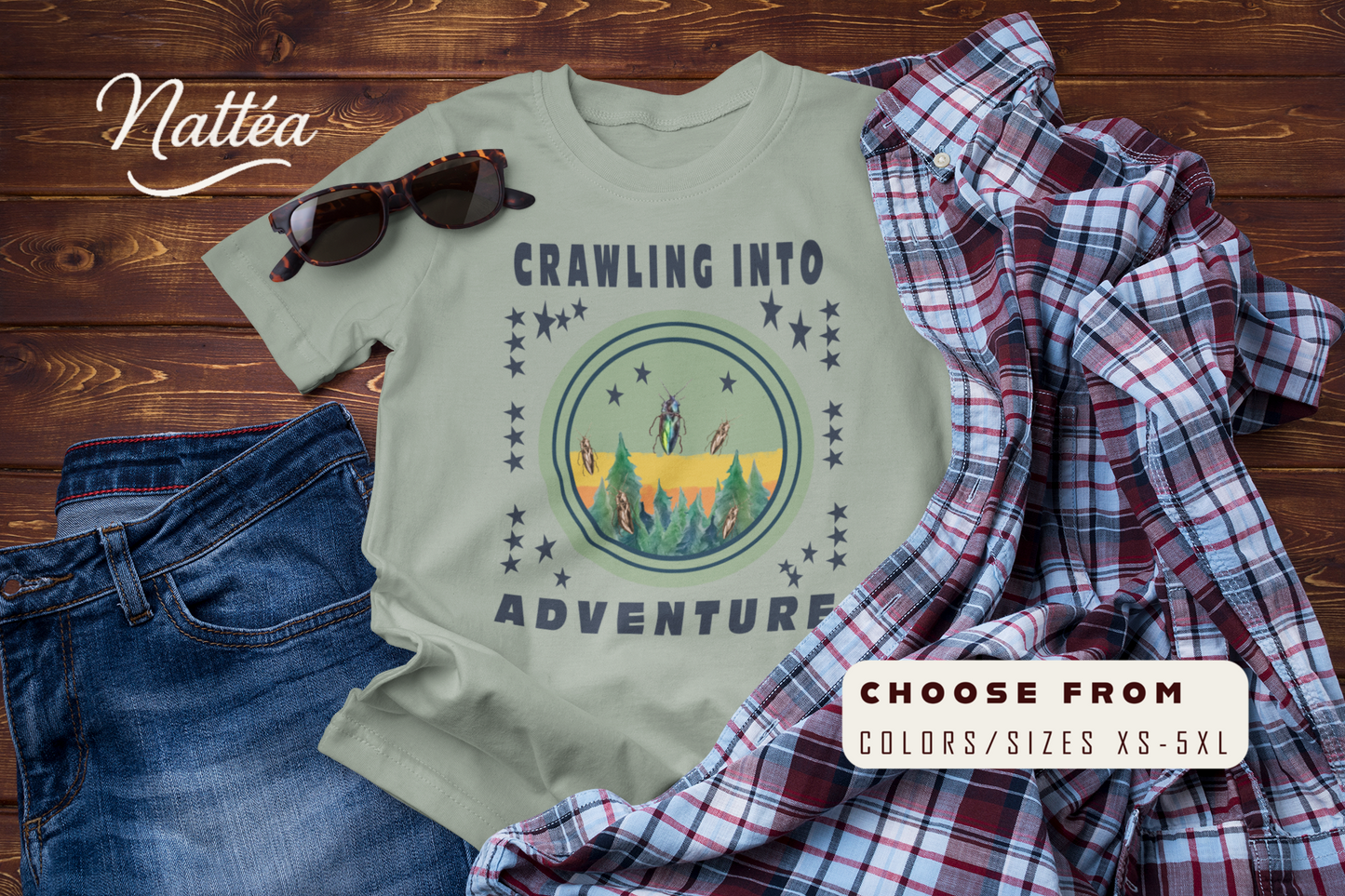 Crawling Into Adventure Tee –  Nature Explorer T-Shirt