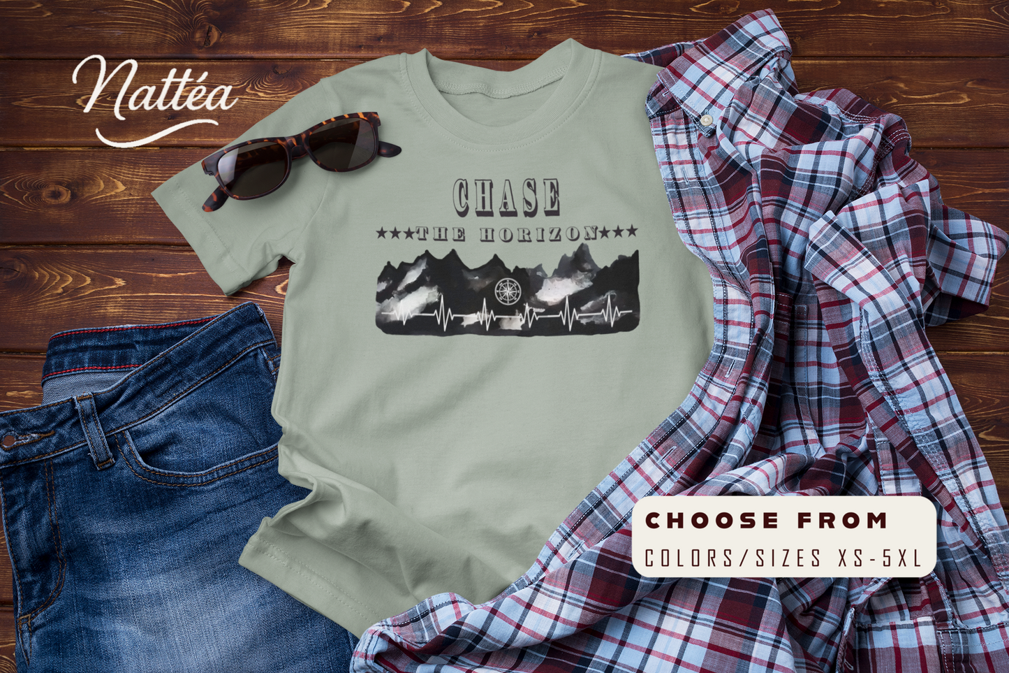 Chase the Horizon T-Shirt –Travel Explorer Tee