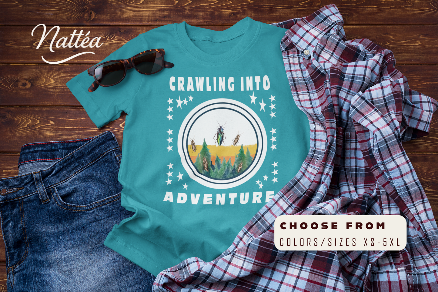 Crawling Into Adventure Tee –  Nature  Lover Explorer T-Shirt
