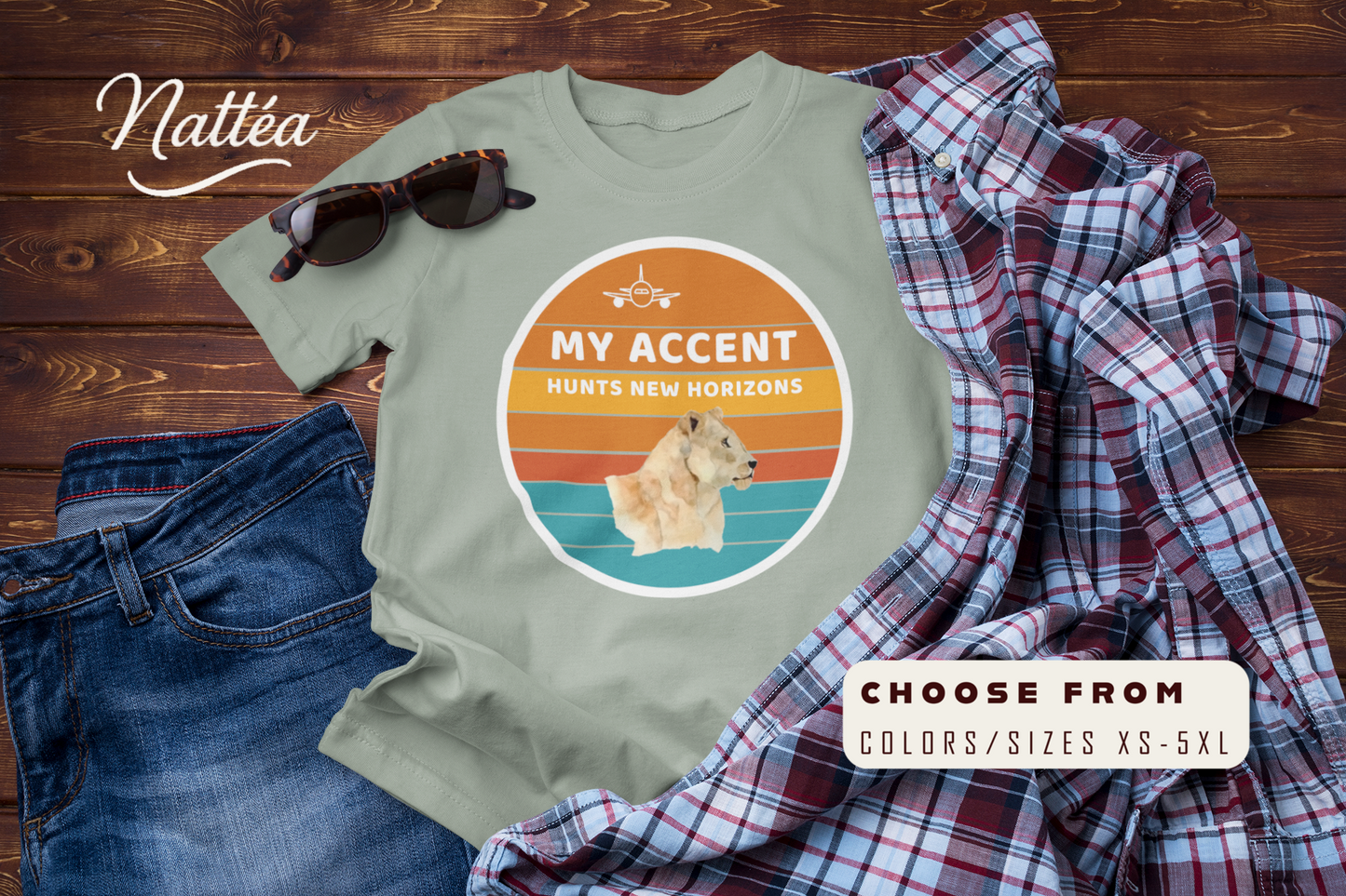 Lioness Adventure T-Shirt – Queen of the Wild Travel & Safari Tee