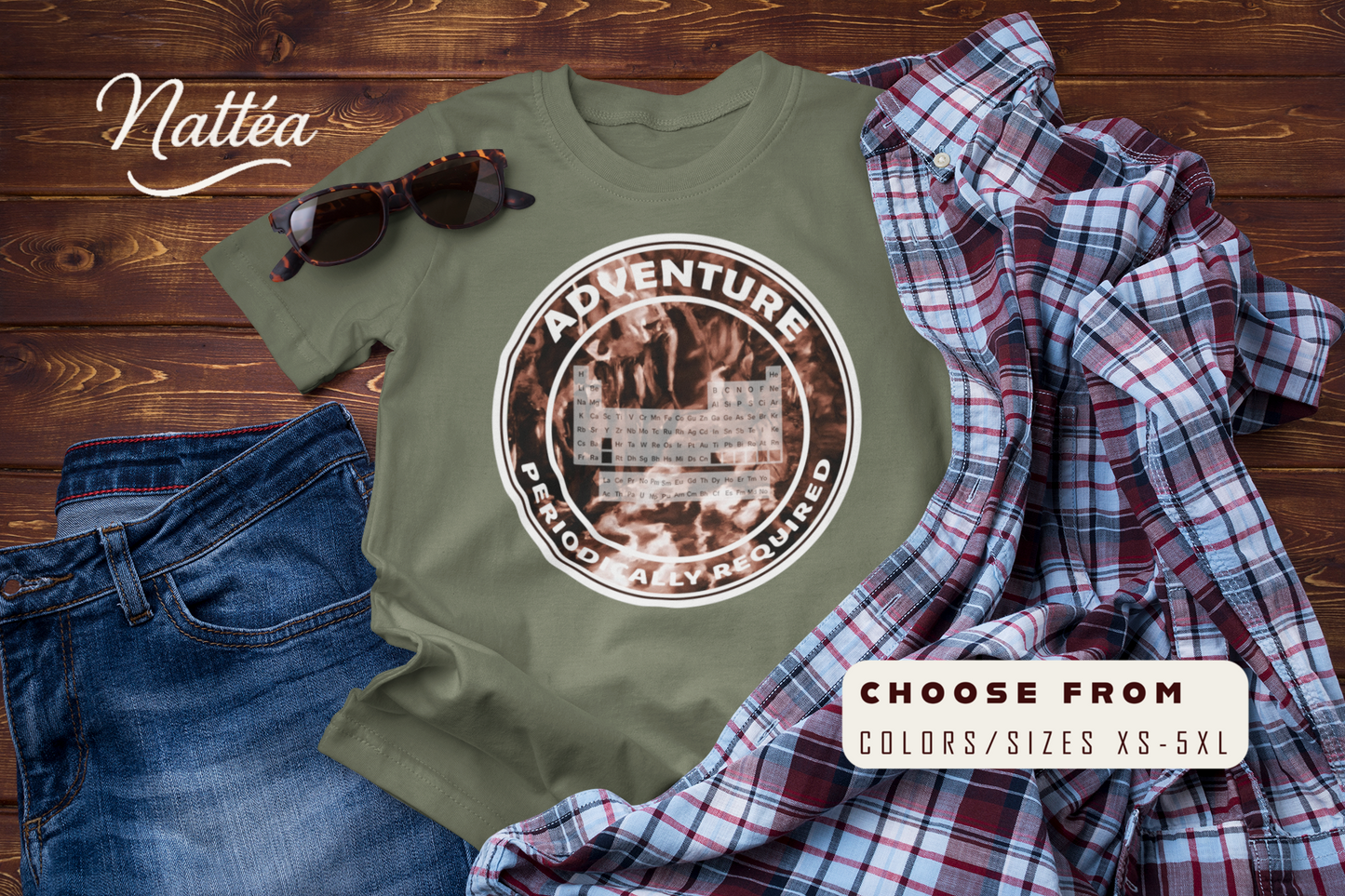 Adventure: Periodically Required T-Shirt – Science Travel & Mountain River Design
