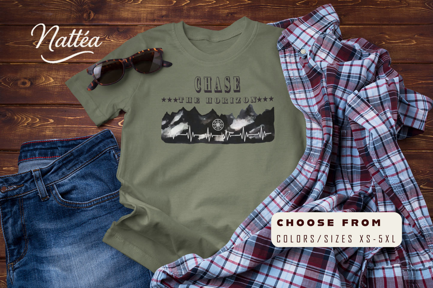 Chase the Horizon T-Shirt –Travel Explorer Tee