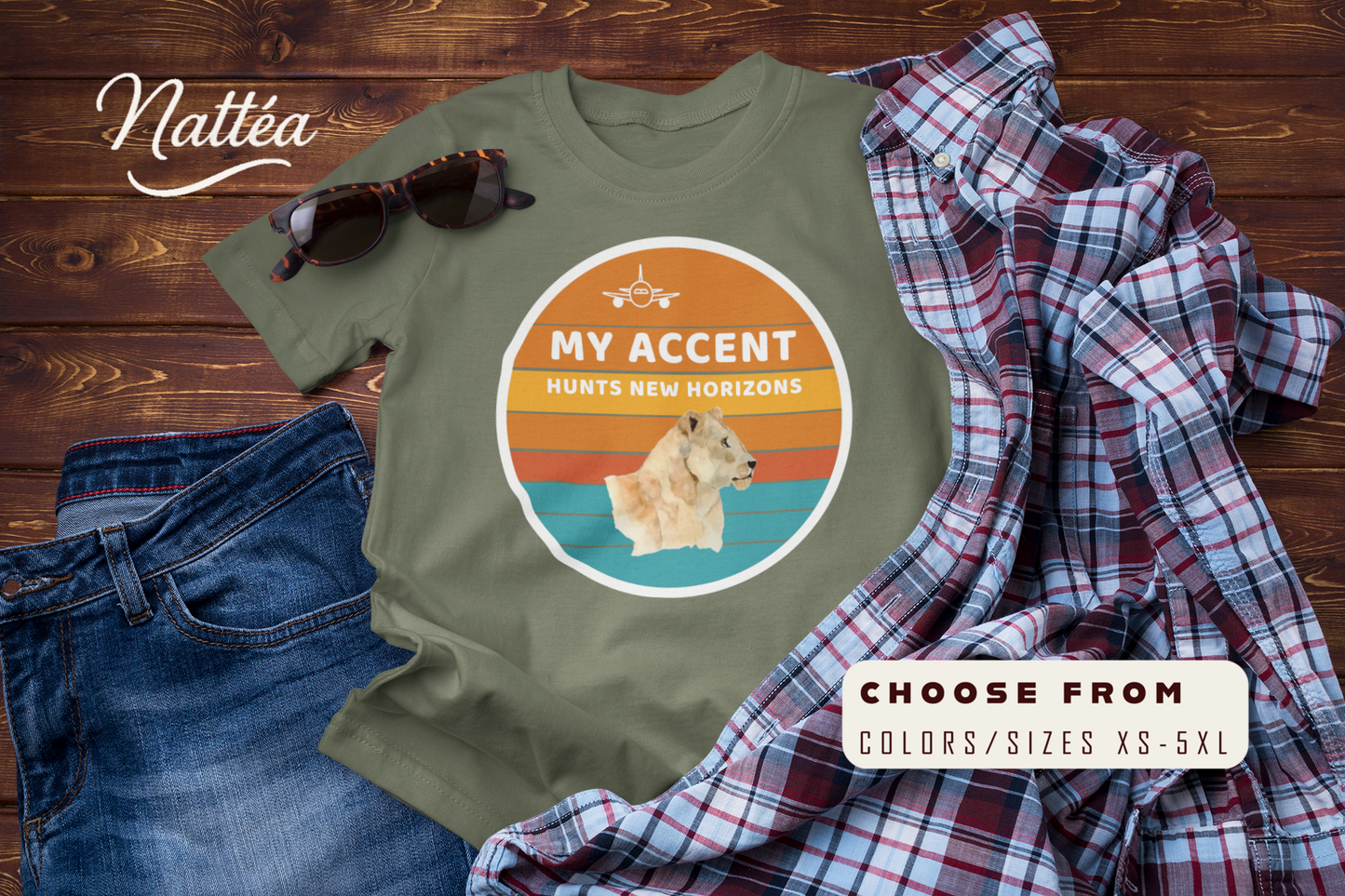 Lioness Adventure T-Shirt – Queen of the Wild Travel & Safari Tee