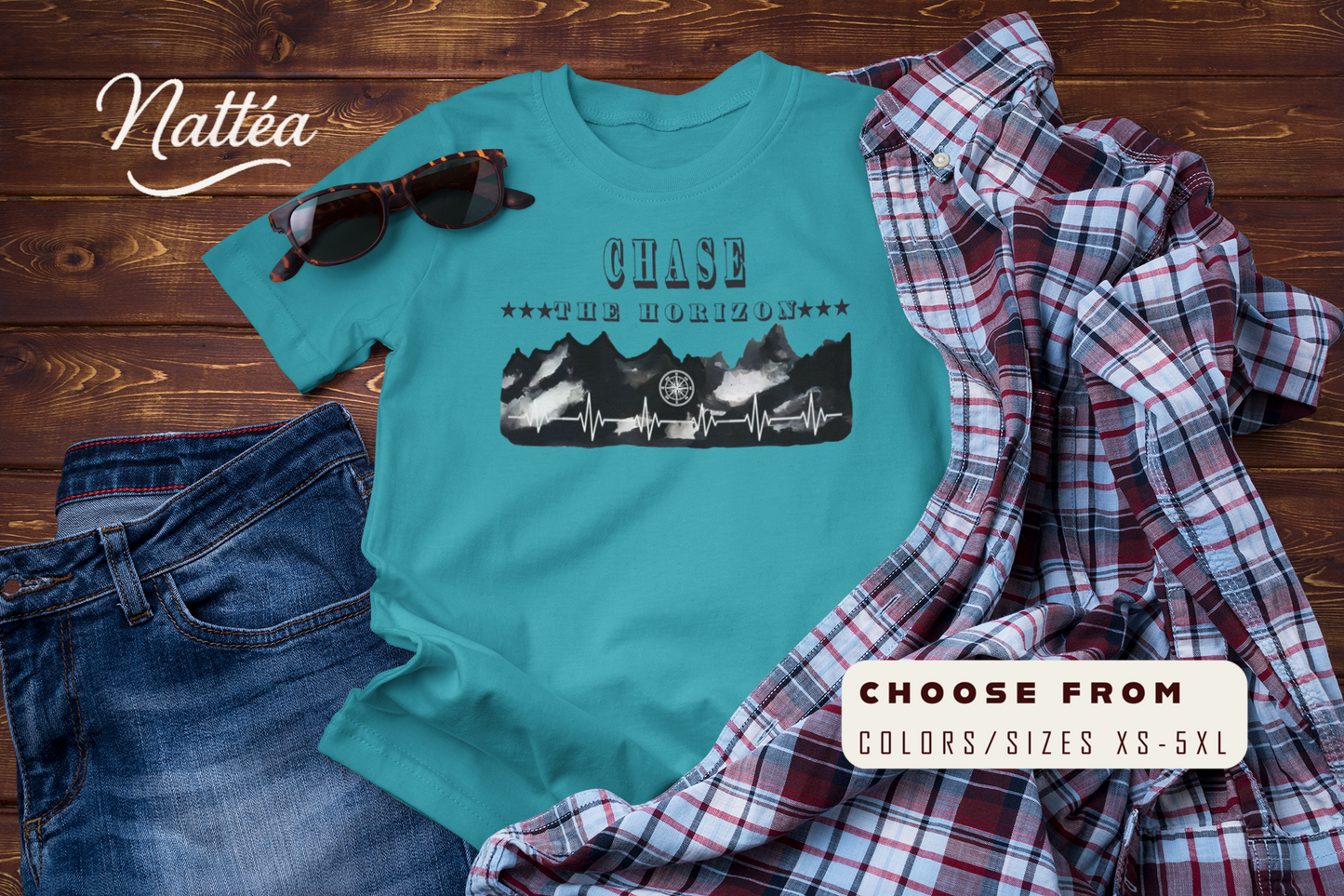 Chase the Horizon T-Shirt –Travel Explorer Tee