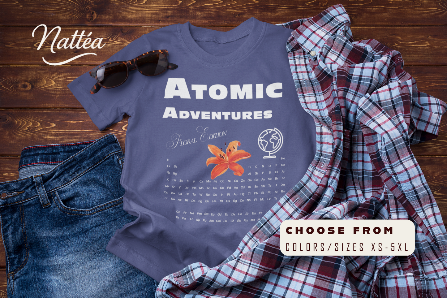 Atomic Adventures T-Shirt – Lily Floral Travel & Adventure Tee