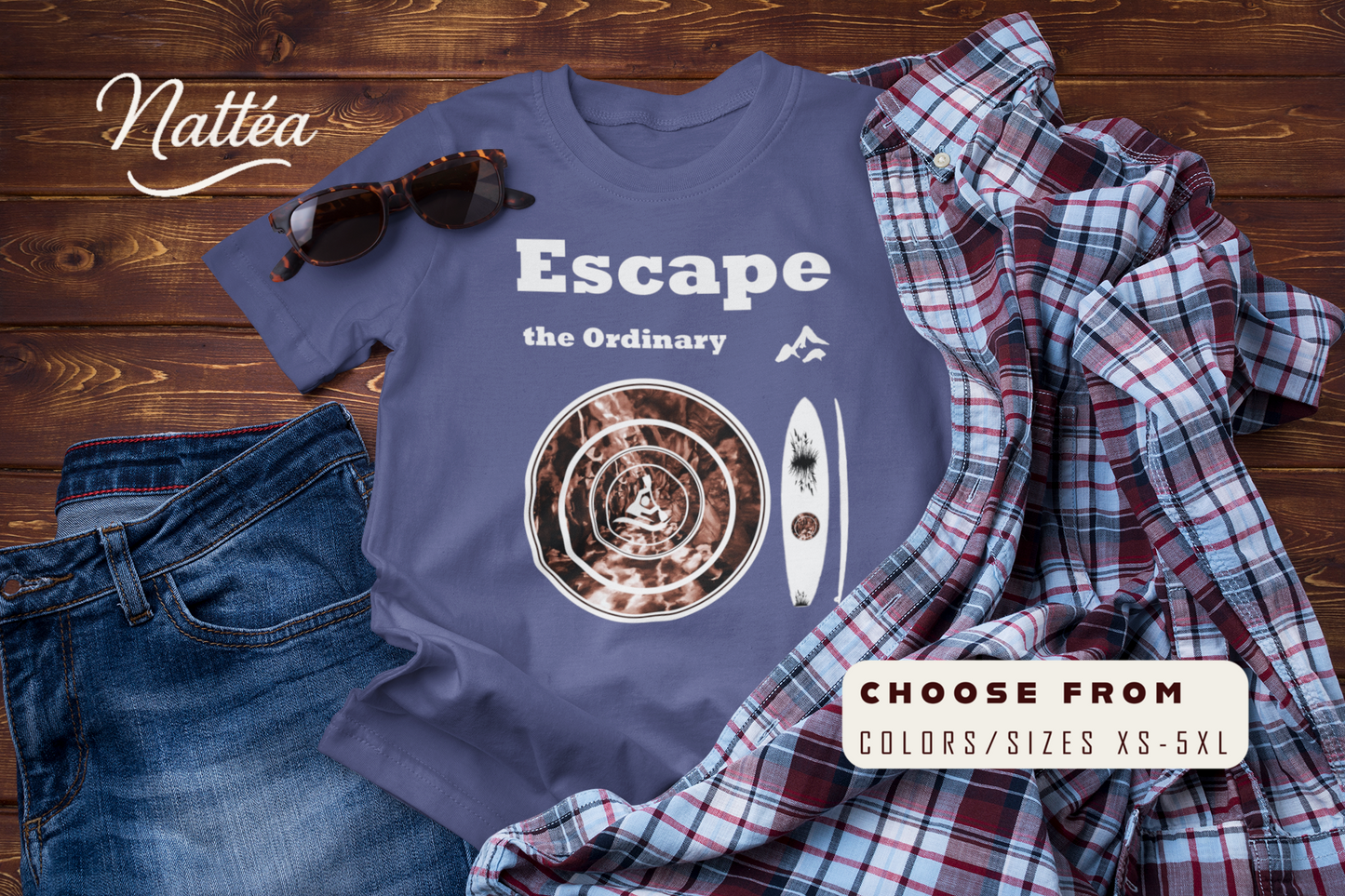 Escape the Ordinary  – Paddle Travel and Adventure Shirt