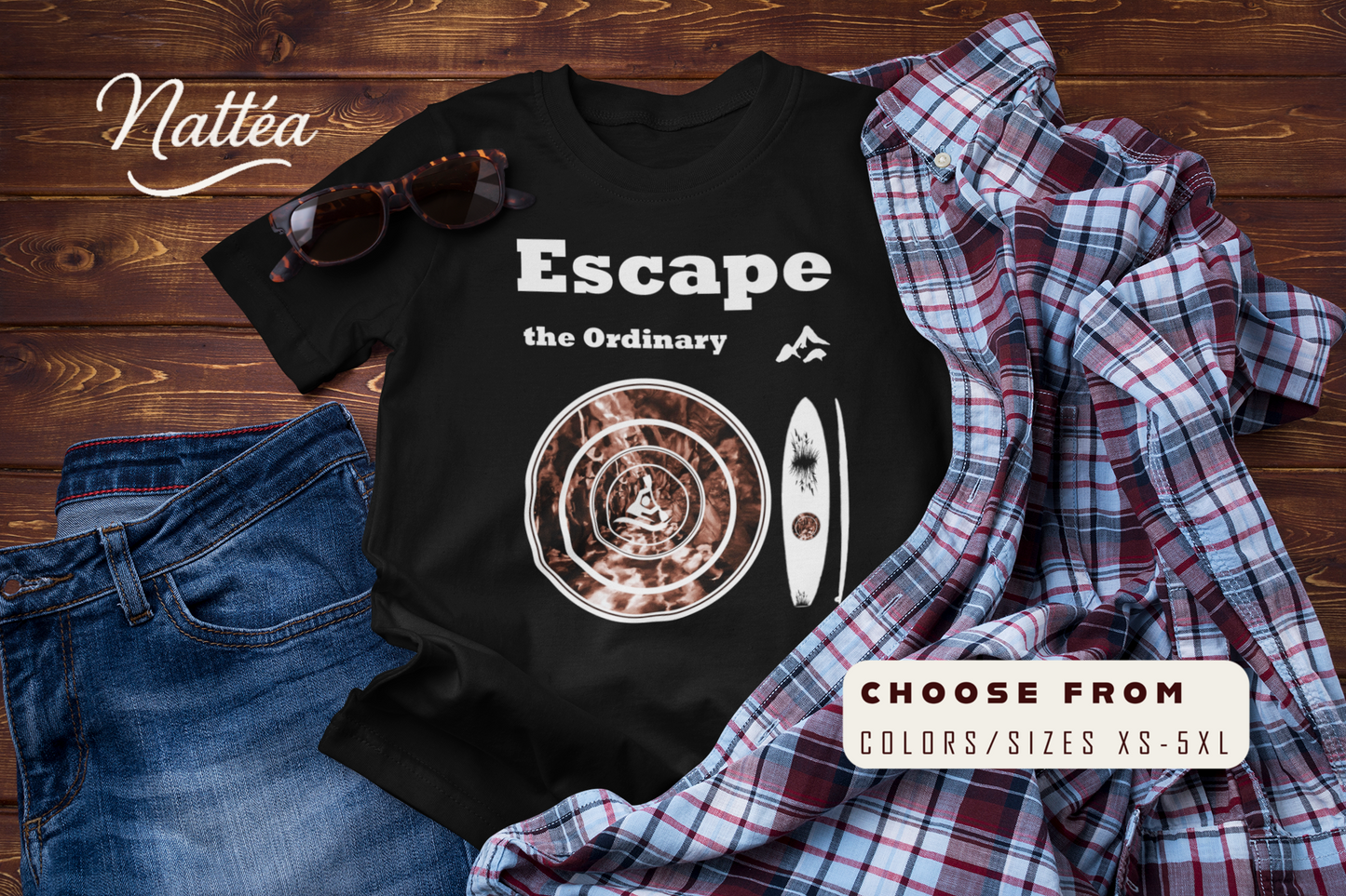 Escape the Ordinary  – Paddle Travel and Adventure Shirt