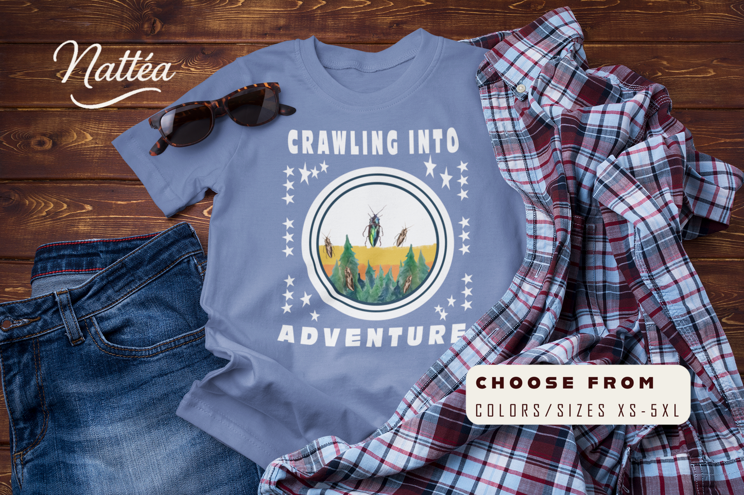 Crawling Into Adventure Tee –  Nature  Lover Explorer T-Shirt