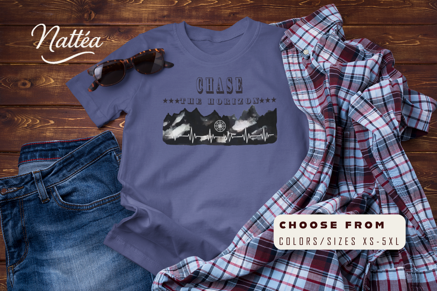 Chase the Horizon T-Shirt –Travel Explorer Tee