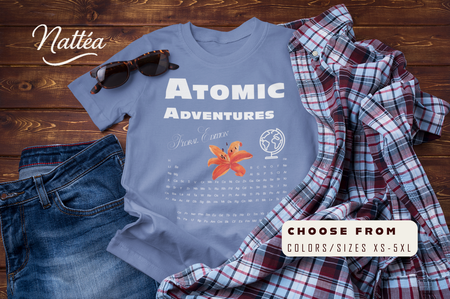 Atomic Adventures T-Shirt – Lily Floral Travel & Adventure Tee