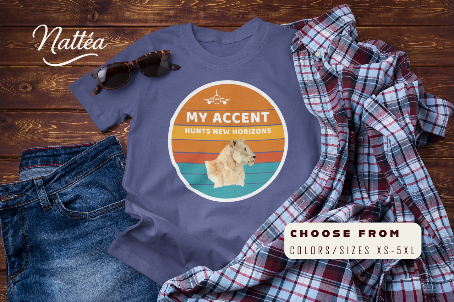 Lioness Adventure T-Shirt – Queen of the Wild Travel & Safari Tee